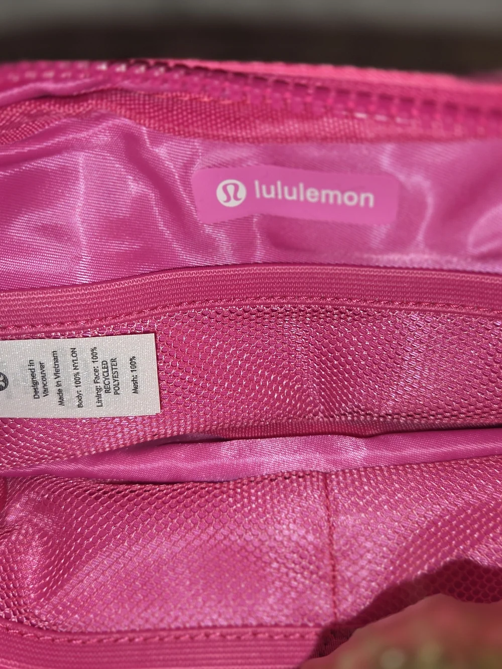 lululemon athletica Hot Pink Cosmetic Pouch